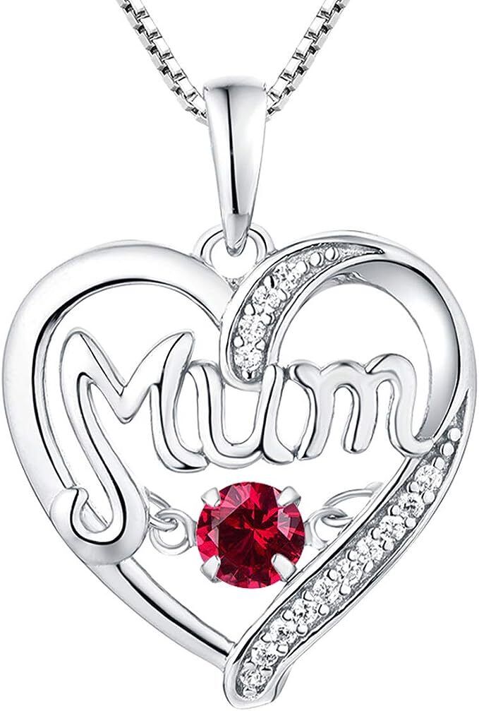 Mums Necklace 925 Sterling Silver Fine Jewellery Mothers Day Gift