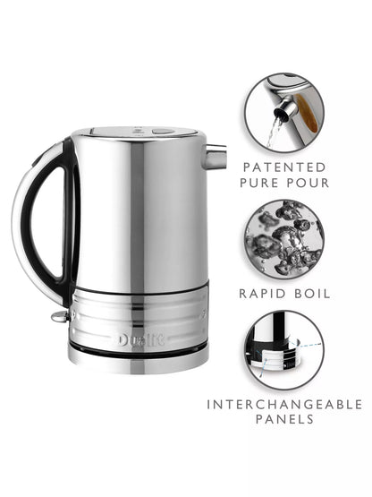 Dualit Architect Jug Kettle & 4 Slice Toaster Kitchen Set (Black).