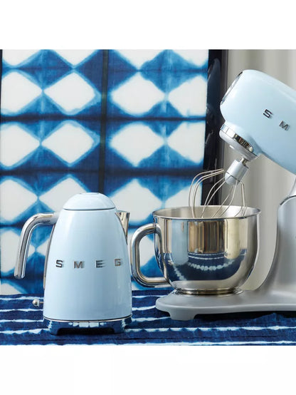 SMEG Retro Kettle & 2 Slice Toaster Kitchen Set (Pastel Blue)