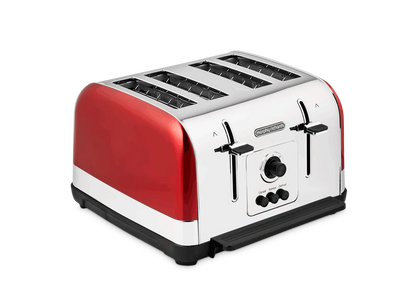 Morphy Richards Venture 4 Slice Toaster 240133 (Red)