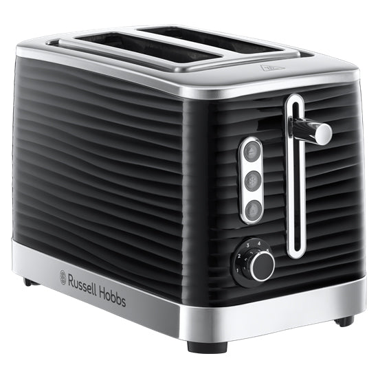 Russell Hobbs Inspire Kettle & 2 Slice Toaster Kitchen Set (Black)