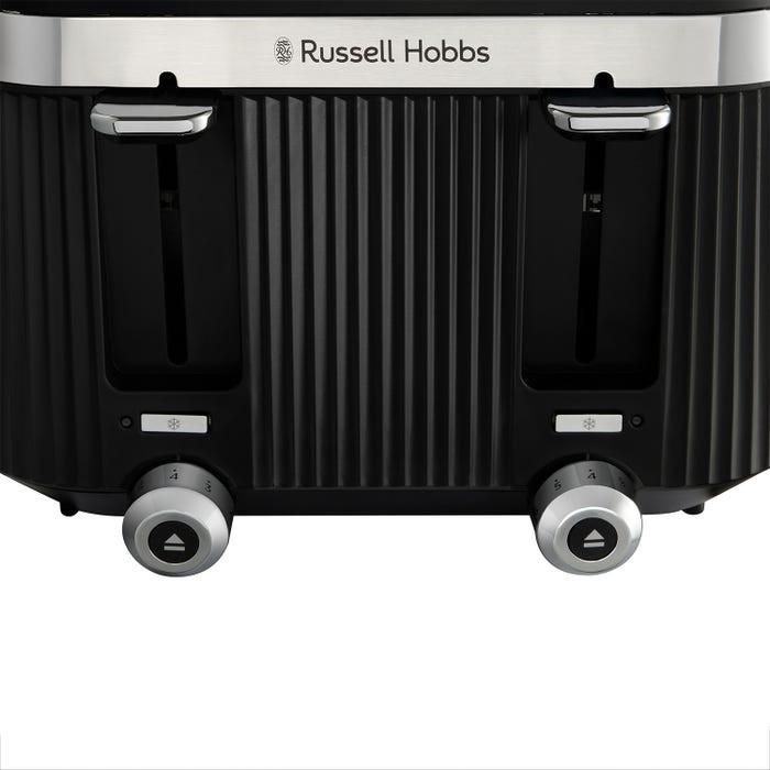 Russell Hobbs Bronte Jug Kettle & 4 Slice Toaster Kitchen Set (Matte Black) - Vibe Home
