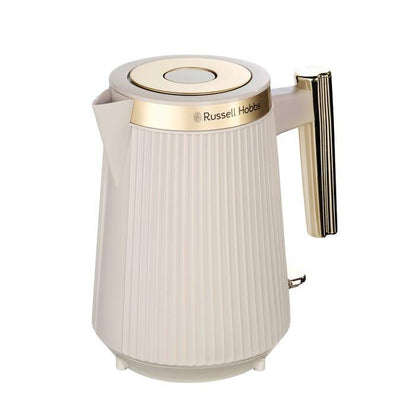 Russell Hobbs Bronte Jug Kettle & 4 Slice Toaster Kitchen Set (Stone) - Vibe Home