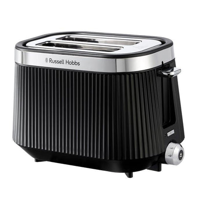 Russell Hobbs Bronte Jug Kettle & 2 Slice Toaster Kitchen Set (Matte Black) - Vibe Home