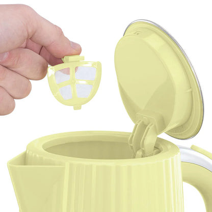 Russell Hobbs Eden Jug Kettle & 2 Slice Toaster Kitchen Set (Lemon) - Vibe Home