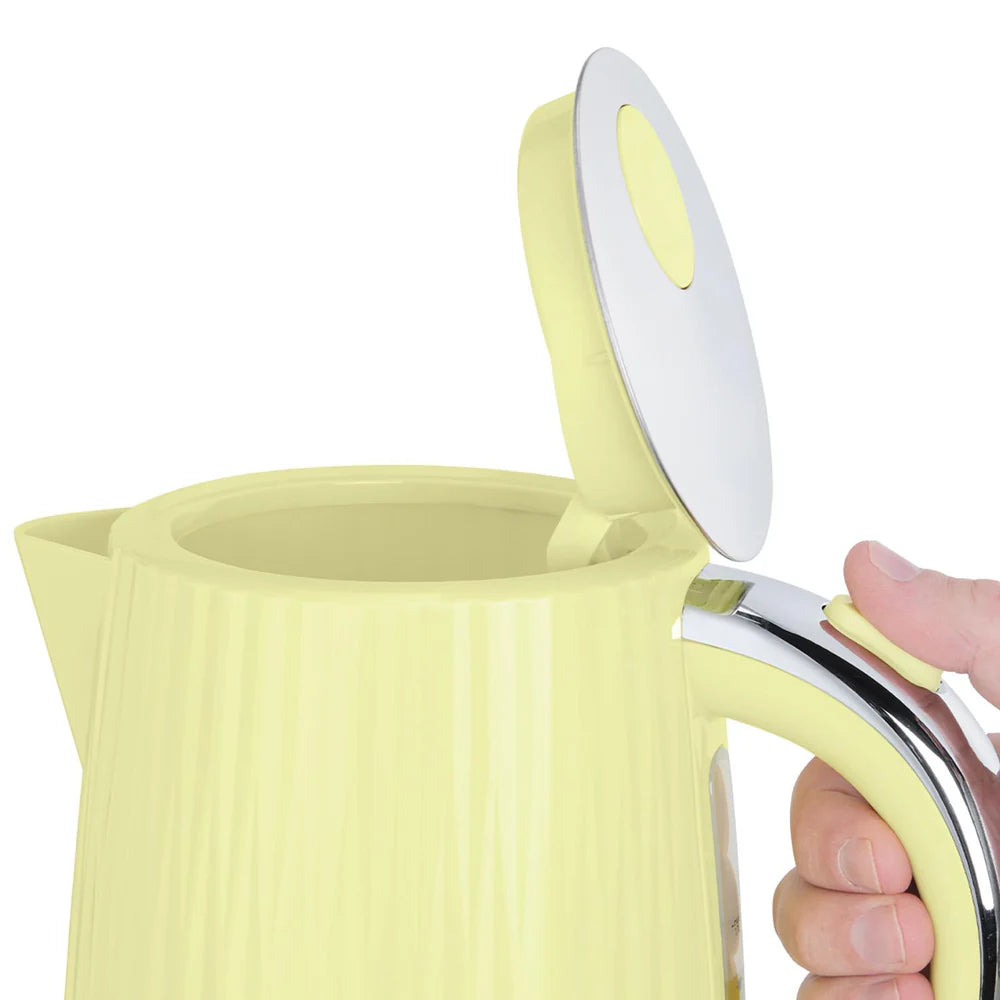 Russell Hobbs Eden Jug Kettle & 2 Slice Toaster Kitchen Set (Lemon) - Vibe Home