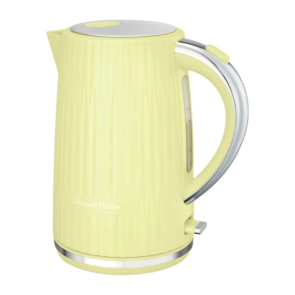 Russell Hobbs Eden Jug Kettle & 2 Slice Toaster Kitchen Set (Lemon) - Vibe Home