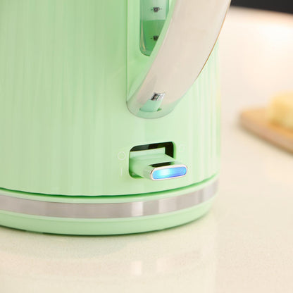 Russell Hobbs Eden Jug Kettle & 2 Slice Toaster Kitchen Set (Pistachio) - Vibe Home