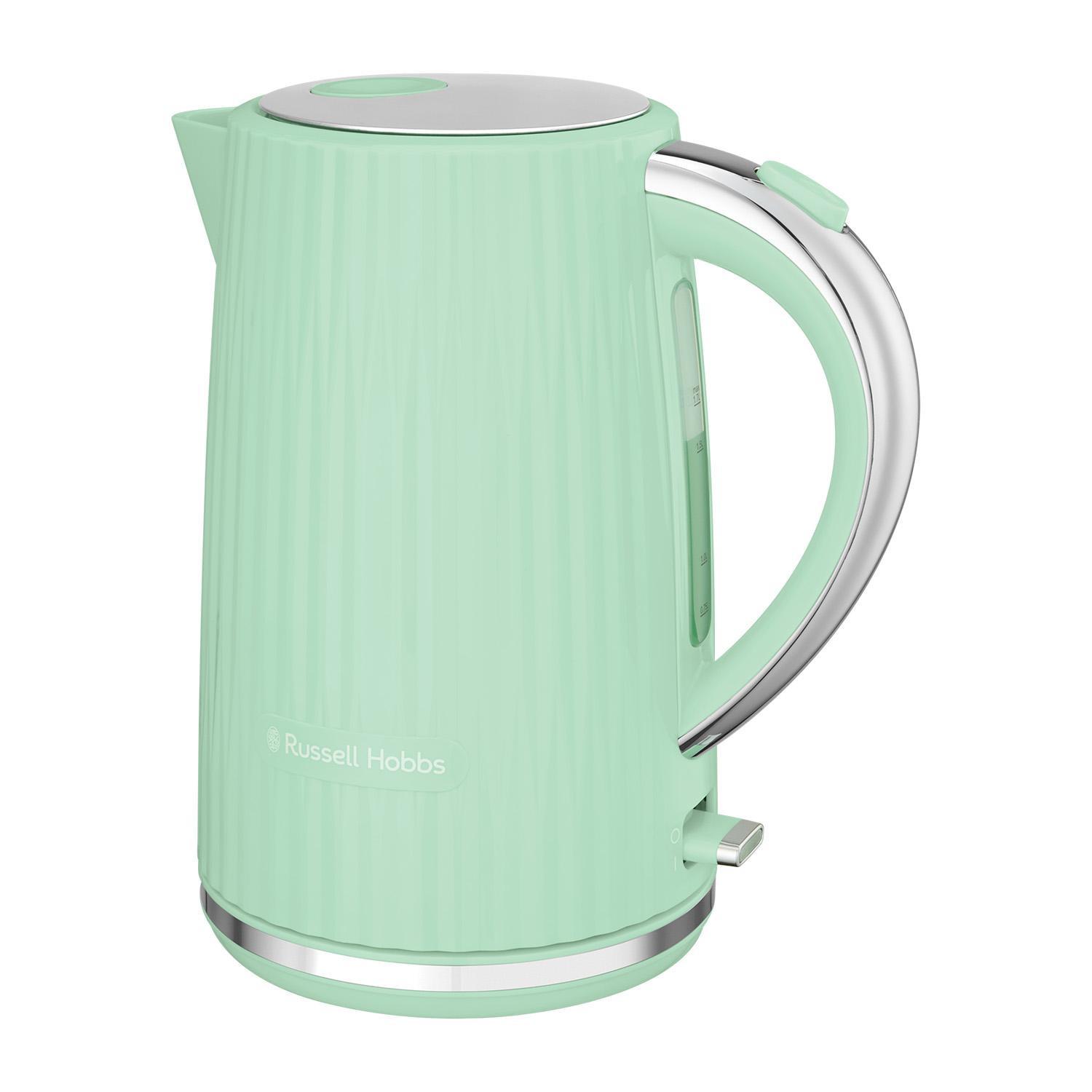Russell Hobbs Eden Jug Kettle & 2 Slice Toaster Kitchen Set (Pistachio) - Vibe Home