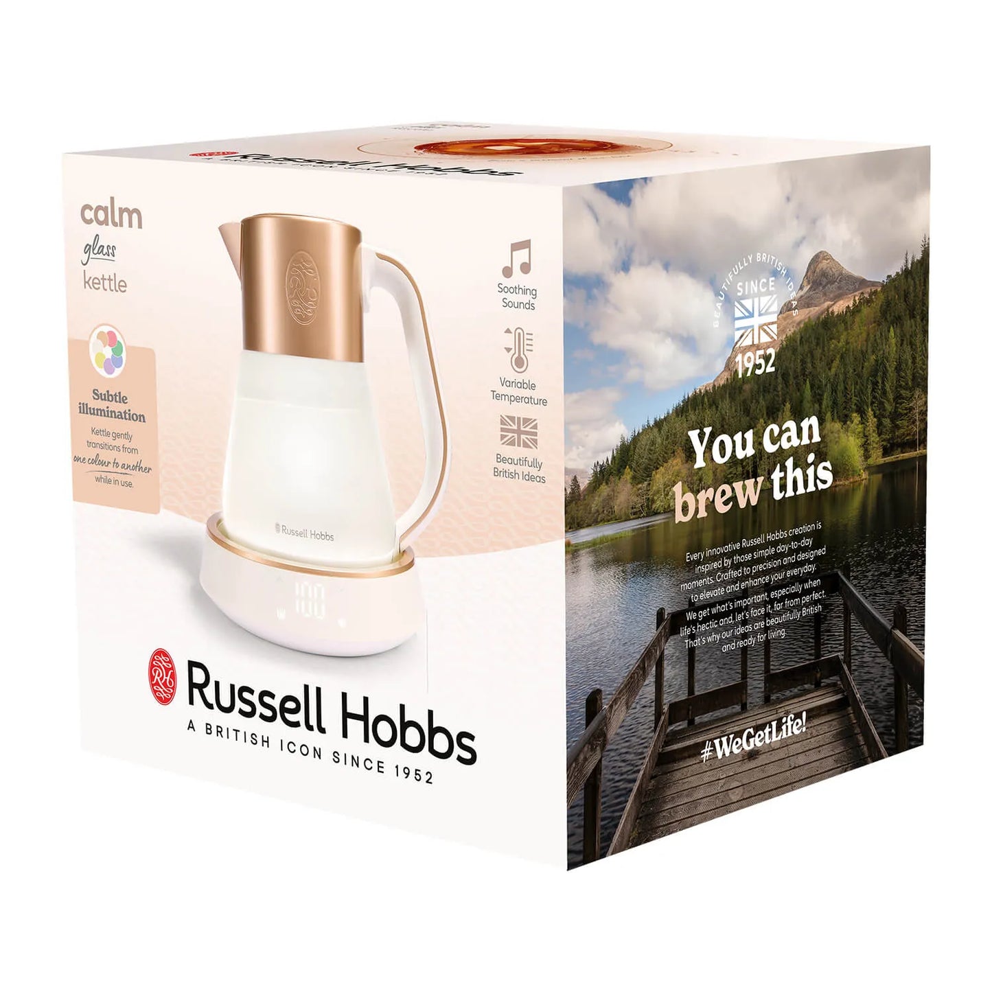 Russell Hobbs Calm™ Kettle Colour-changing with Sounds 27450 (Copper)