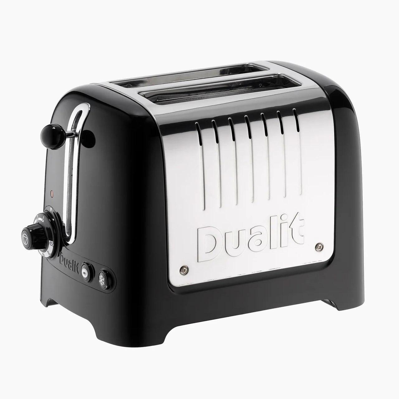 Dualit Lite Large 2L Dome Kettle & 2 Slice Toaster Kitchen Set (Black)