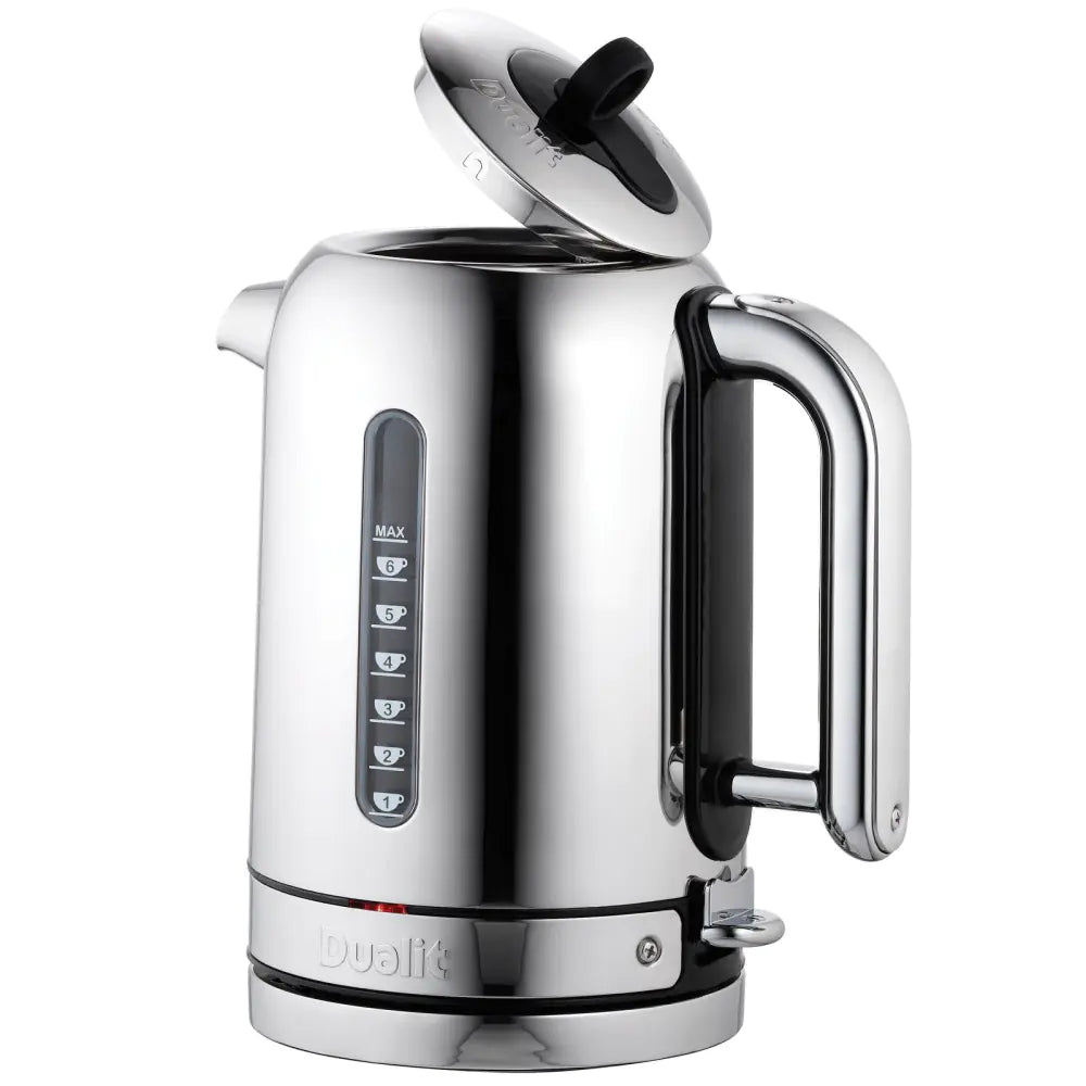 Dualit Classic Kettle & 4 Slice AWS Toaster Kitchen Set Silver (Stainless Steel).