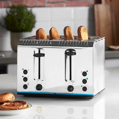 Russell Hobbs Buckingham Kettle & 4 Slice Toaster Kitchen Set (Stainless Steel)