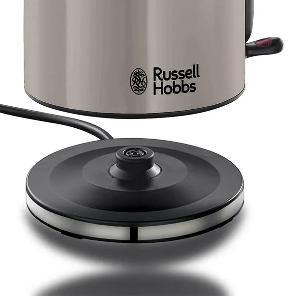 Russell Hobbs Classic Jug Kettle & 2 Slice Toaster Kitchen Set (Mocha)