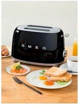 SMEG Black Kitchen Set Kettle and Toaster Bundle