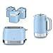Swan Retro Jug Kettle, 2 Slice Toaster & Canisters Kitchen Set (Blue) - Vibe Home
