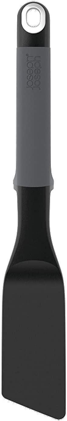 Wide spatula scraper tool with gray head and black handle