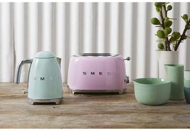 SMEG Pink Kettle and 2 Slice Toaster Set Kitchen Bundle