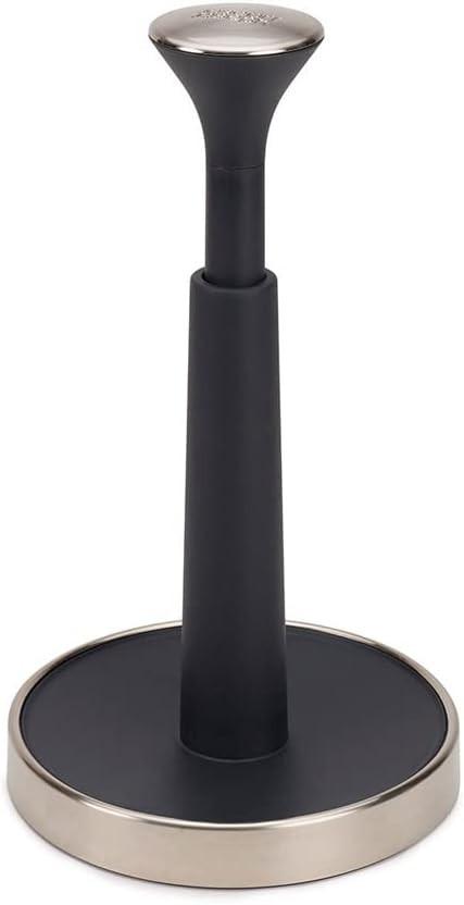 Joseph Joseph Push & Tear Grey Kitchen Roll Holder Towel Pole 85140 - Vibe Home