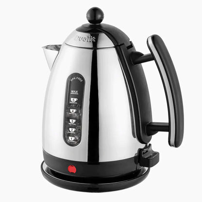 Dualit Lite Jug Kettle & 4 Slice Toaster Kitchen Set (Black).