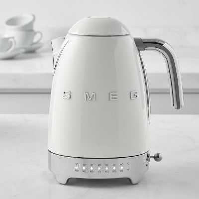 SMEG White Kettle Temperature Control Keep Warm KLF04WHUK