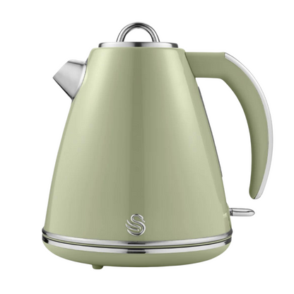 Swan Retro Kettle & 2 Slice Toaster Set (Green)