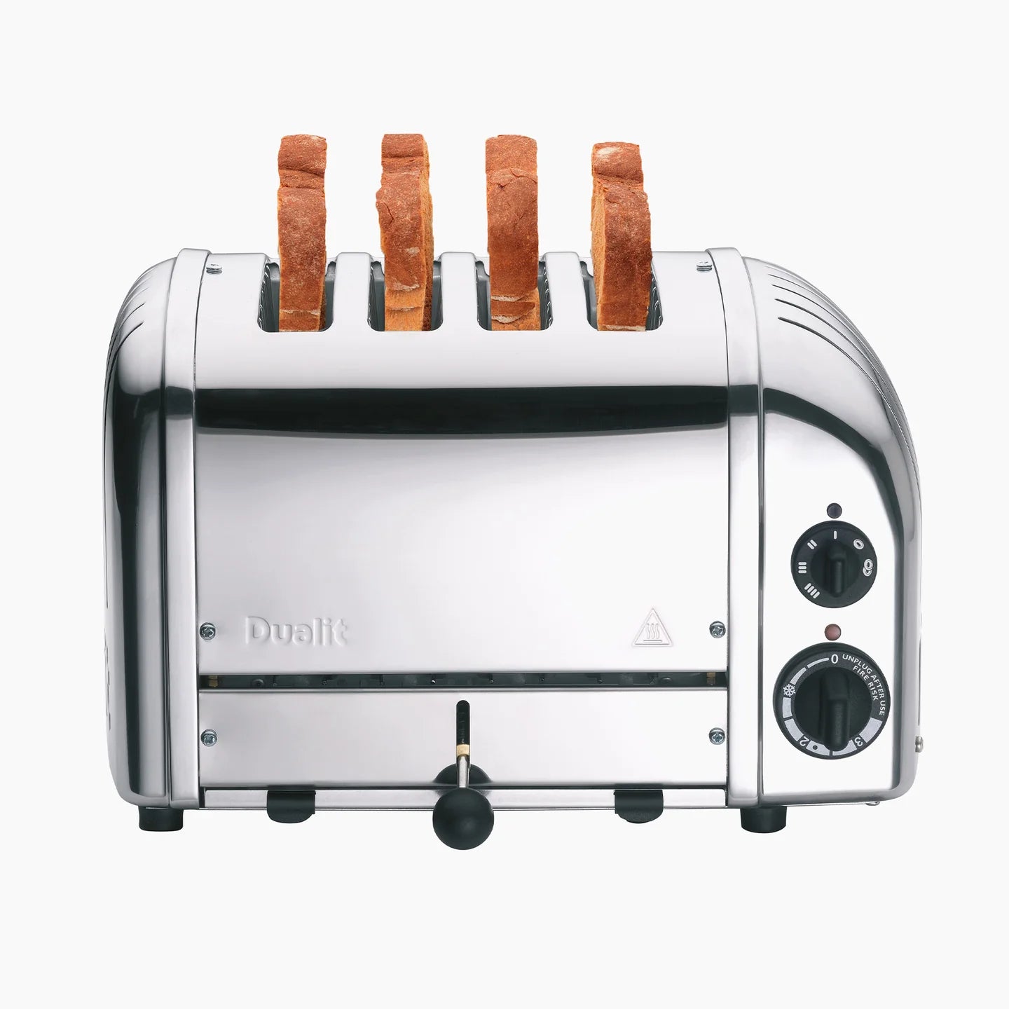 Dualit Classic Kettle & 4 Slice AWS Toaster Kitchen Set Silver (Stainless Steel).