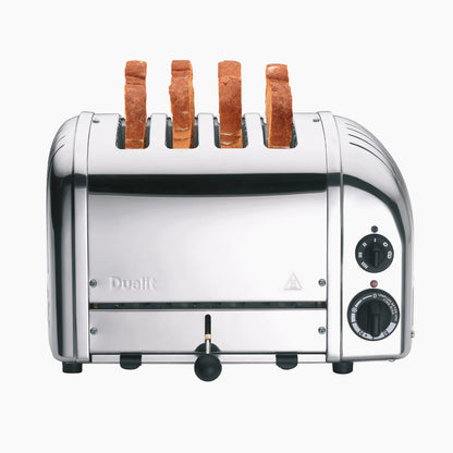 Dualit Classic Kettle & 4 Slice AWS Toaster Kitchen Set Silver (Stainless Steel).