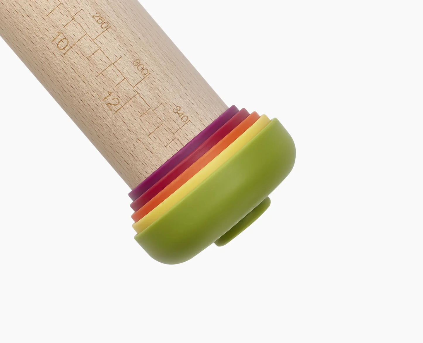 Joseph Joseph PrecisionPin Rolling Pin with Adjustable Pastry Thickness (Multicolour)