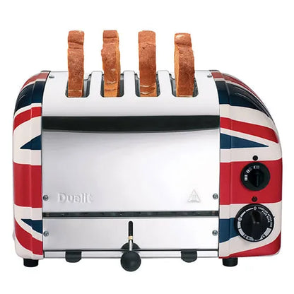 Dualit Classic Vario 80th Anniversary 4 Slice Toaster 40555 (Union Jack) Vibe Home UK.