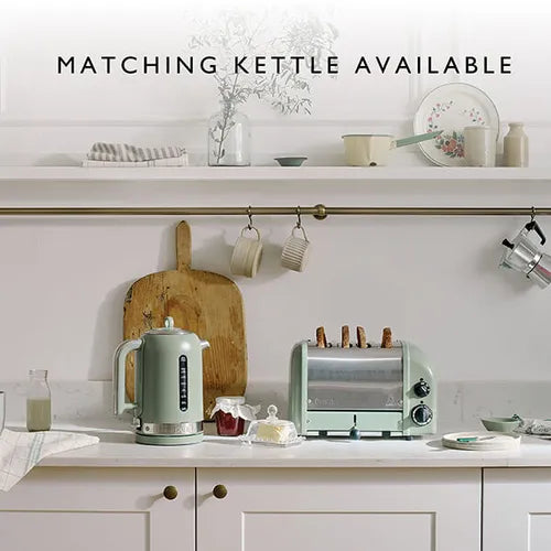 Dualit Dualit Classic Kettle & 4 Slice Vario AWS Toaster Kitchen Set (Sage Green)