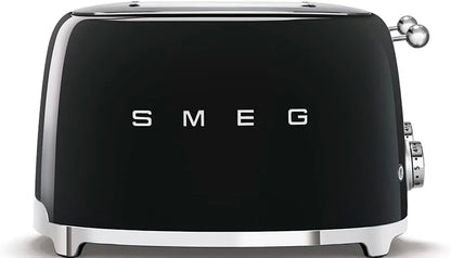 Smeg Retro Style Black Kettle and Toaster