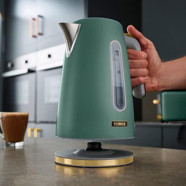 Tower Cavaletto Kettle Jade Green Kettles Rapid Boil