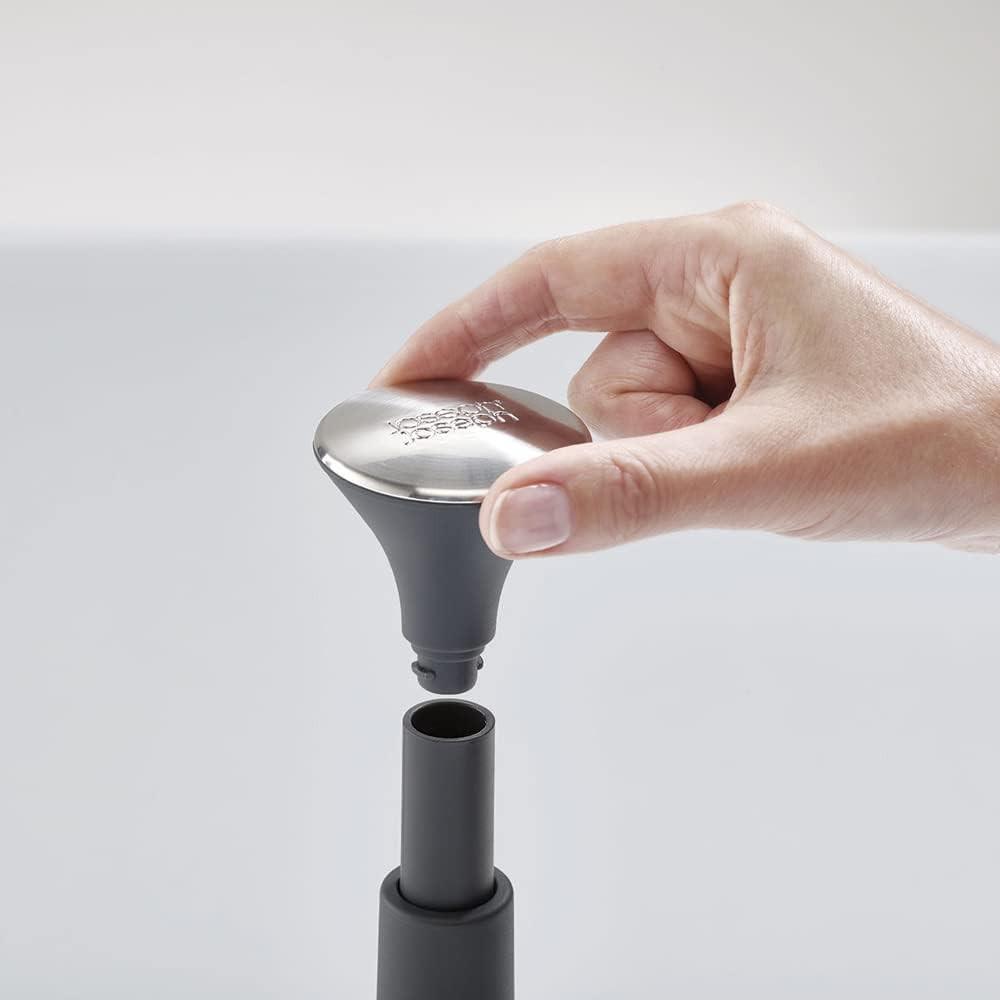 Joseph Joseph Push & Tear Grey Kitchen Roll Holder Towel Pole 85140 - Vibe Home