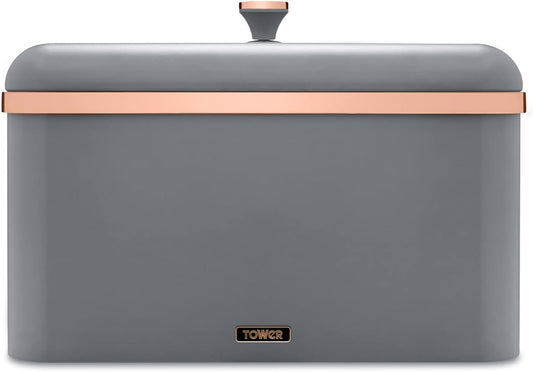 Tower Cavaletto Bread Bin T826130GRY (Grey/Rose Gold)