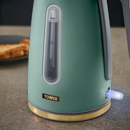 Tower Cavaletto Kettle Jade Green Kettles Rapid Boil