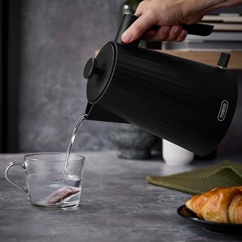 Tower EcoForm 1.7L Rapid Boil Kettle & 4-Slice Toaster Set Black EEJB418