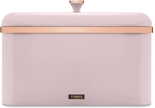 Tower Cavaletto Pink Bread Bin Marshmallow Pink Rose Gold T826130PNK