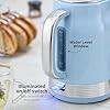 Swan Retro Jug Kettle, 2 Slice Toaster & Canisters Kitchen Set (Blue) - Vibe Home