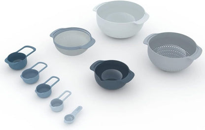 Joseph Joseph Nest 9 Plus 9-Piece Compact Food Preparation Set Blue 40101