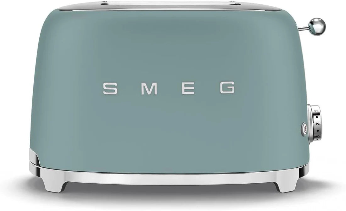 SMEG Retro Kettle & 2 Slice Toaster Kitchen Set - Emerald Green