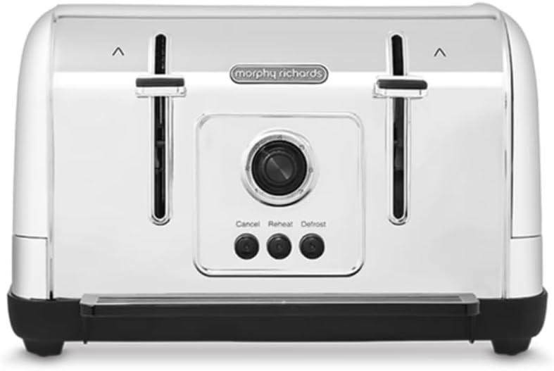 Morphy Richards Venture White 4 Slice Toaster 240134 - Vibe Home
