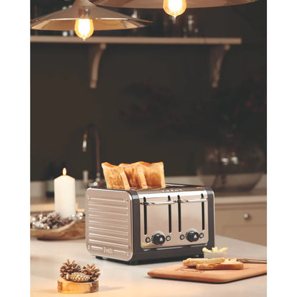 Dualit Architect Jug Kettle & 4 Slice Toaster Kitchen Set (Grey)
