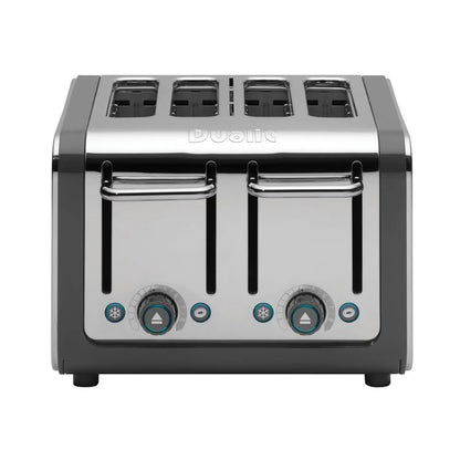 Dualit Architect Jug Kettle & 4 Slice Toaster Kitchen Set (Grey)