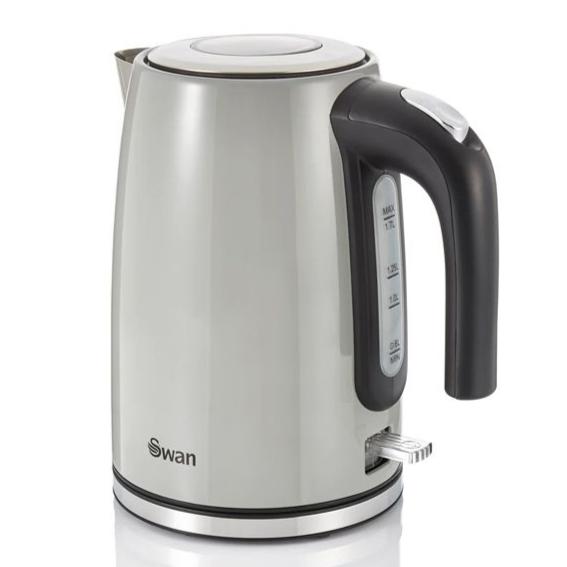 Swan Townhouse Grey Kettle Cordless SK14015GRN