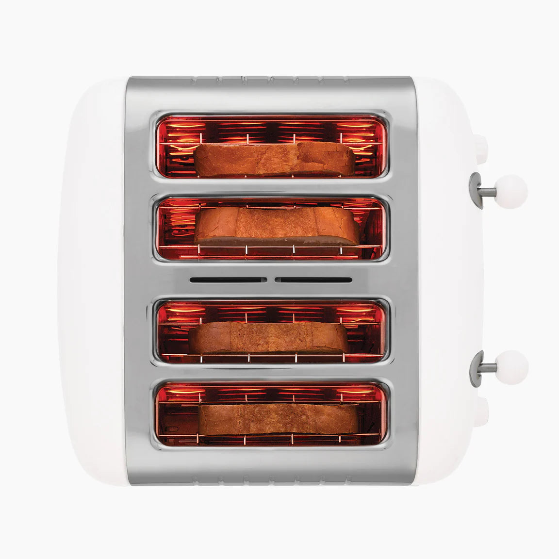 Dualit Lite Jug Kettle & 4 Slice Toaster Kitchen Set (White)