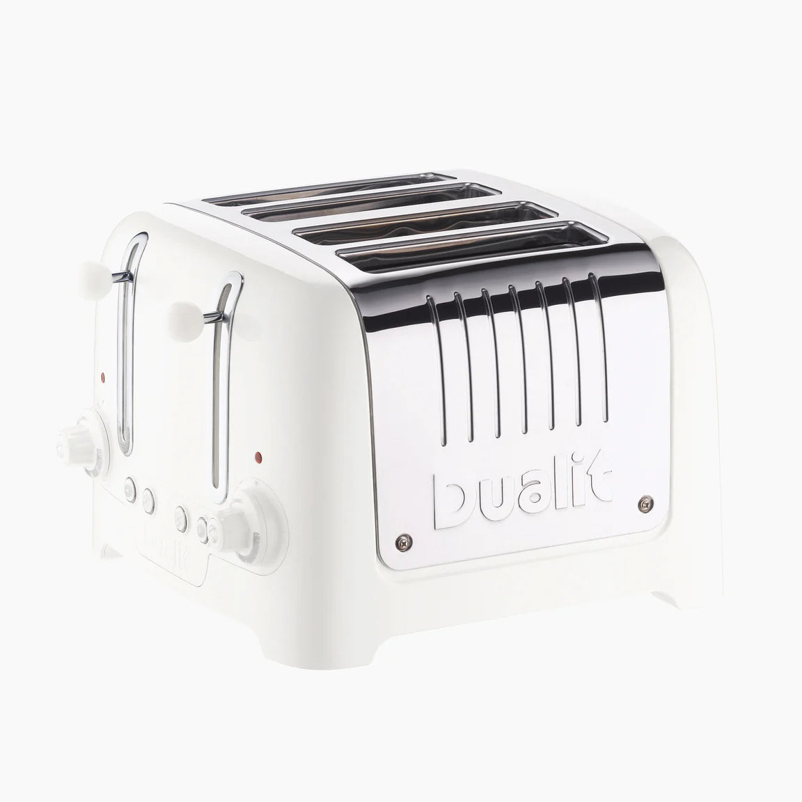 Dualit Lite Jug Kettle & 4 Slice Toaster Kitchen Set (White)