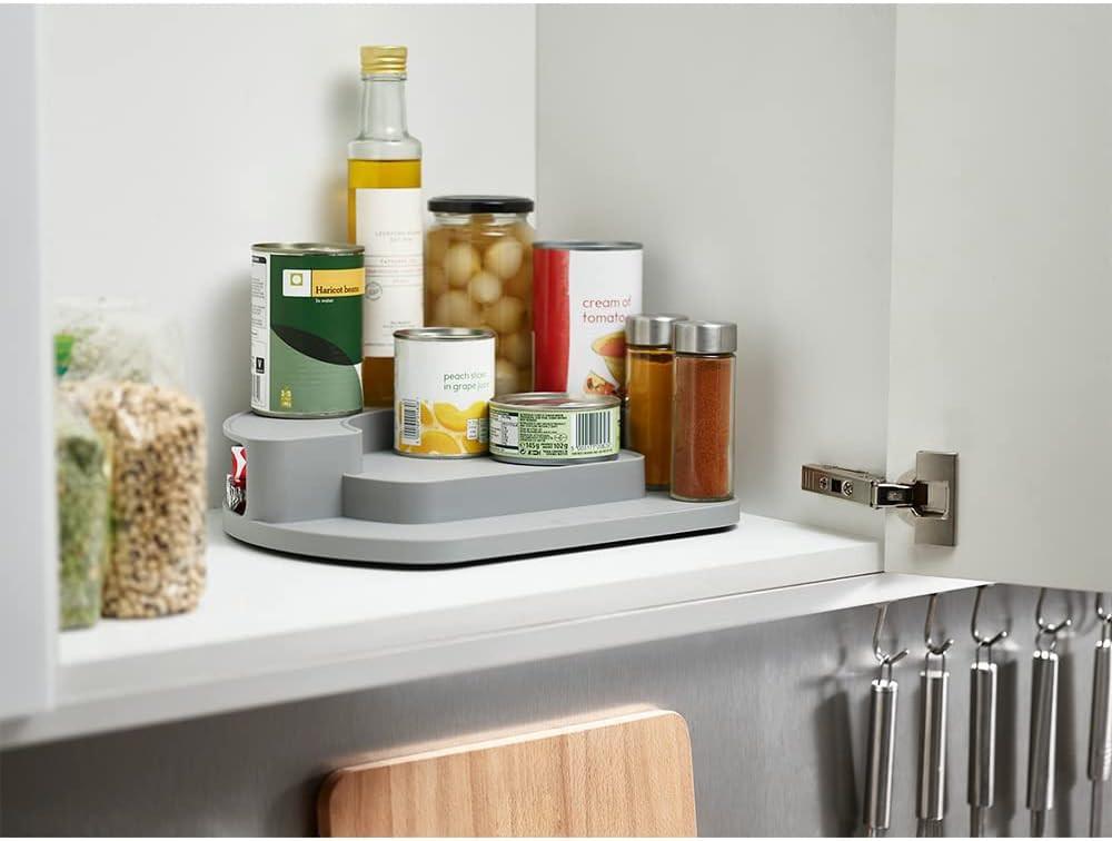 Joseph Joseph CupboardStore Rotating Organiser for Kitchen Cupboard (Grey) - Vibe Home