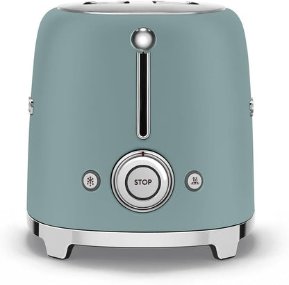 SMEG Retro 2 Slice Toaster TSF01EGMUK (Matte Emerald Green)