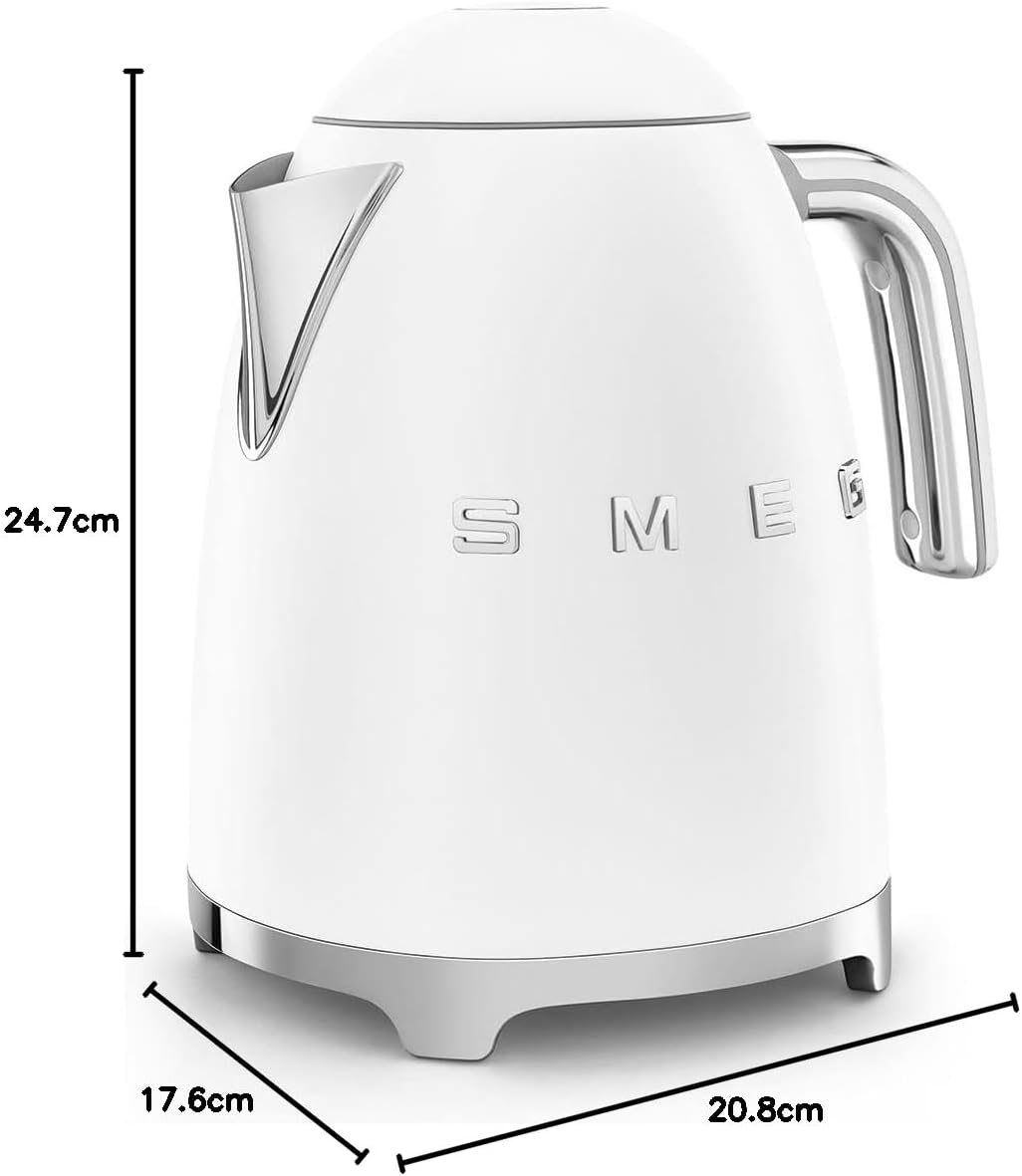 SMEG Retro Kettle Soft Opening Lid KLF03WHMUK (Matte White)